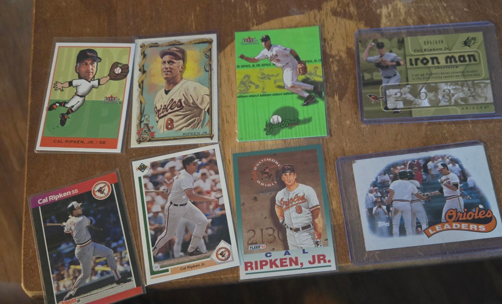 8 Cal Ripken Jr BaseBall Card Lot New