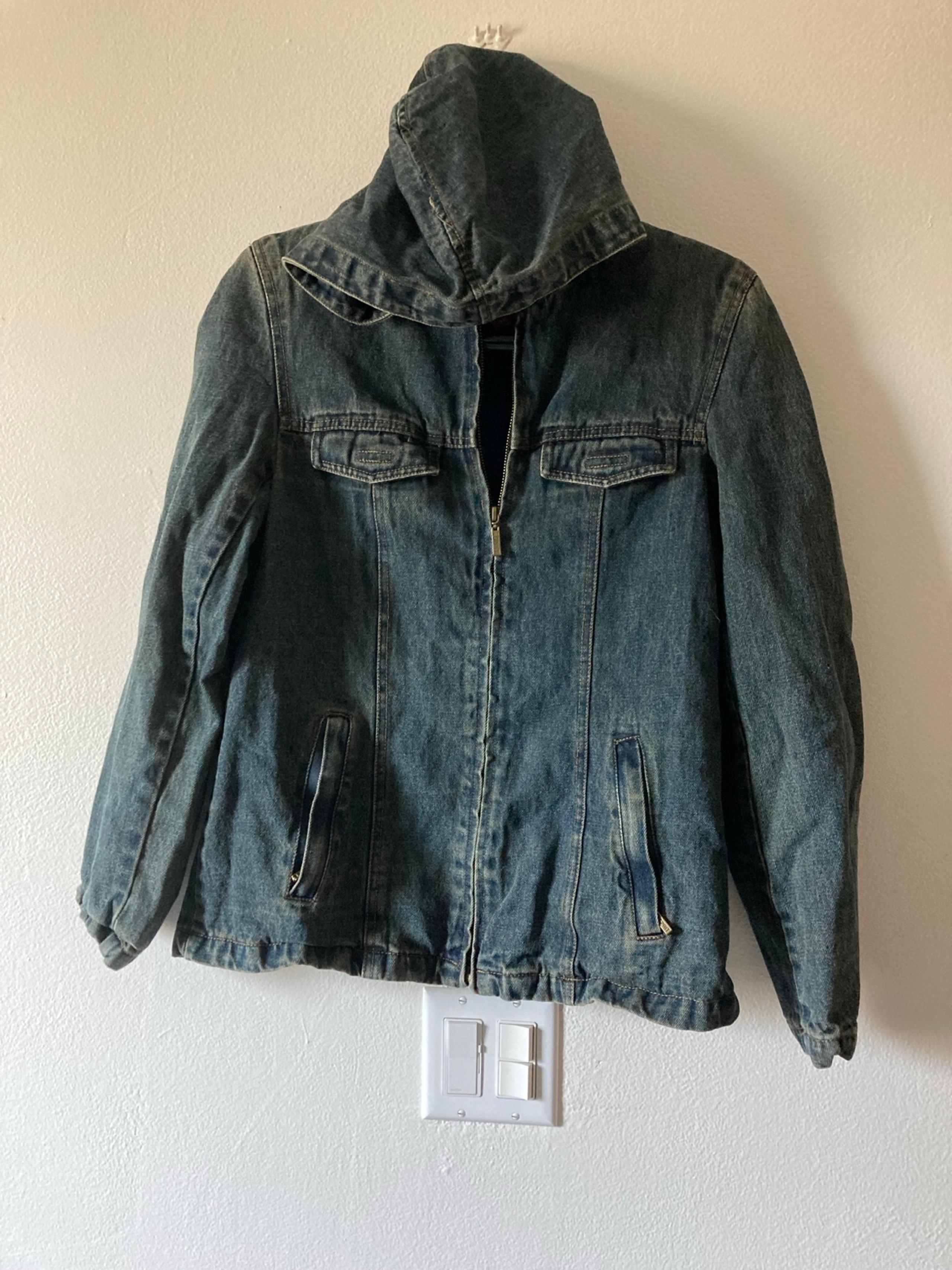 Esprit hooded jean jacket for women