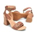 Born Tahlia Sandals 8 NWOT Brown Leather Heels Comfort Buckle Travel