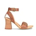 Born Tahlia Sandals 8 NWOT Brown Leather Heels Comfort Buckle Travel