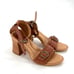 Born Tahlia Sandals 8 NWOT Brown Leather Heels Comfort Buckle Travel