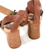 Born Tahlia Sandals 8 NWOT Brown Leather Heels Comfort Buckle Travel
