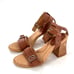 Born Tahlia Sandals 8 NWOT Brown Leather Heels Comfort Buckle Travel