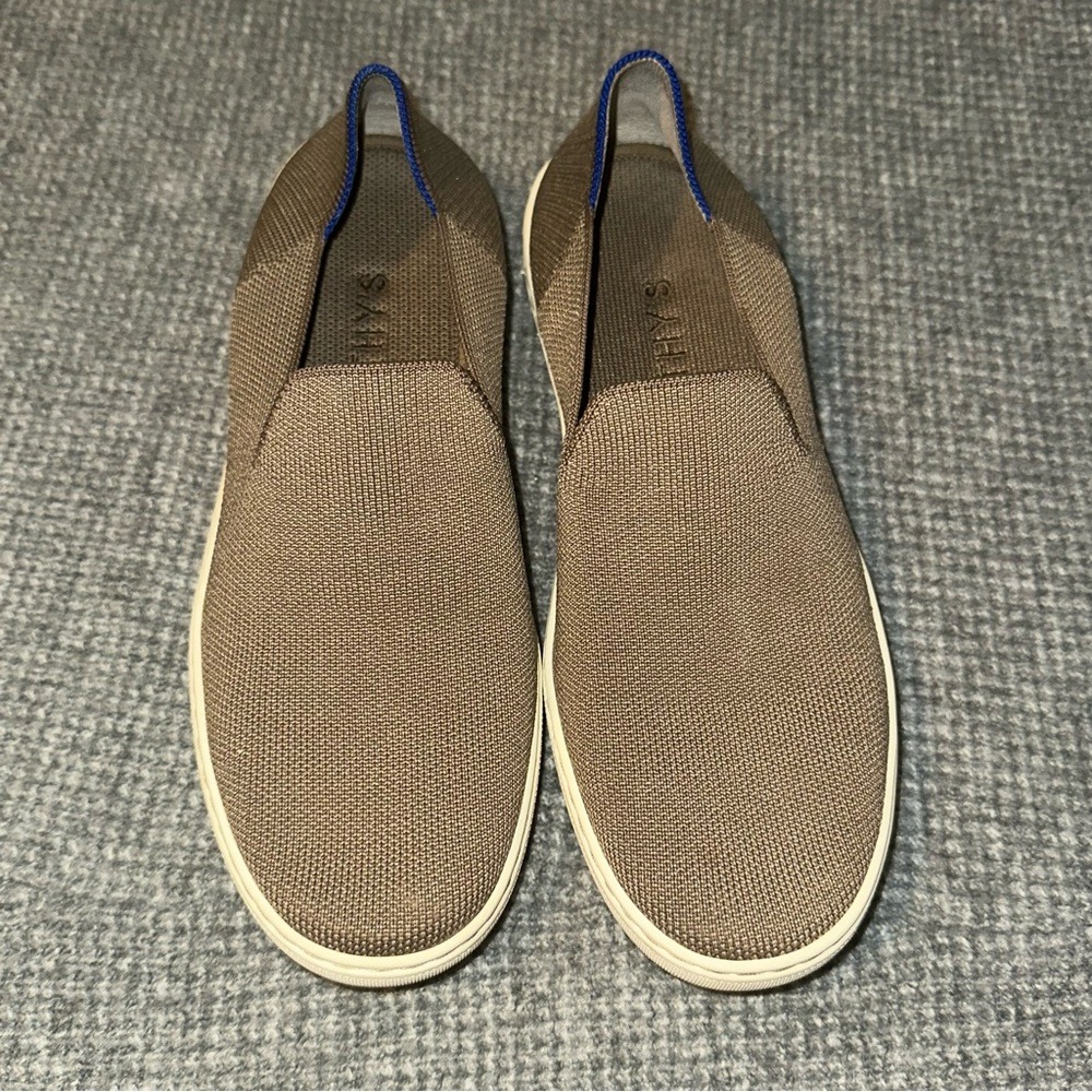 Rothy's The Slip On Sneaker Low Top Sneakers | Size 9 Tan& Blue