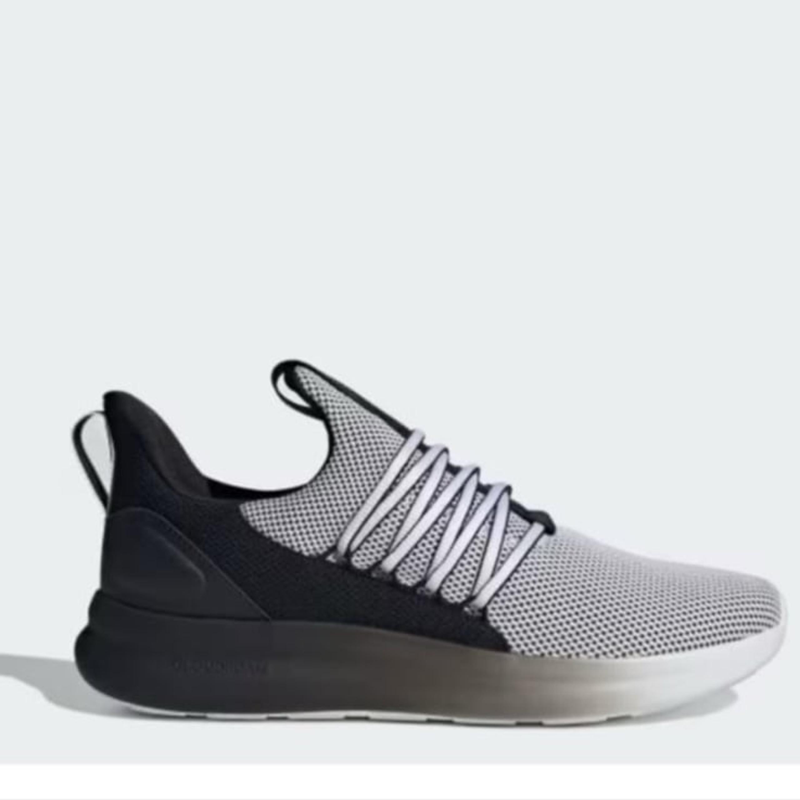 Adidas Men's Lite Racer Adapt 7.0 Sneaker Slip On White/Black Size 9 wide