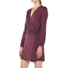 Diane von Furstenberg Plum Purple Silk Dress Size 10