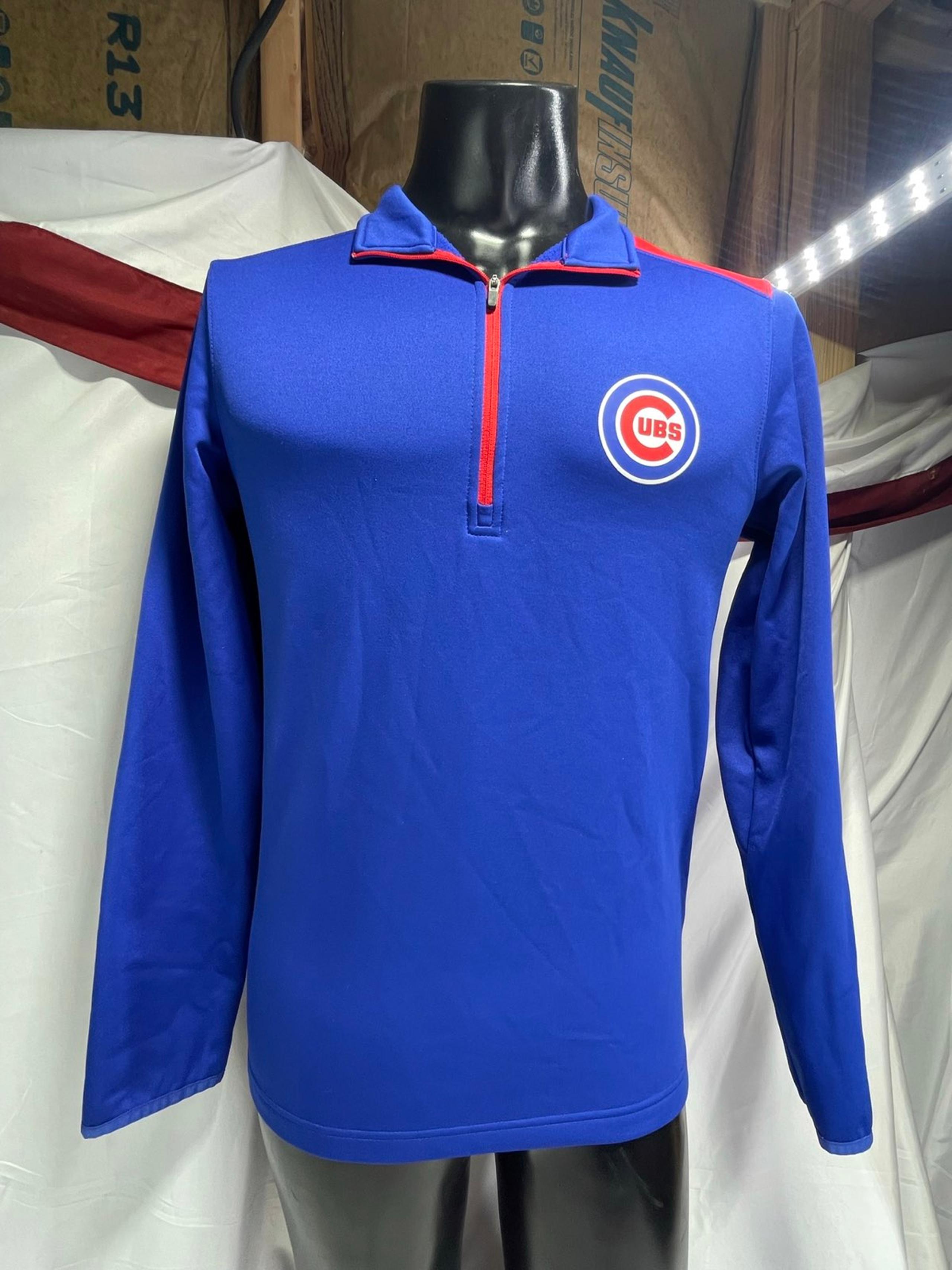 Genuine Merchandise Chicago Cubs 1/4 Zip Sweater Jacket Mens Size Small S - MLB