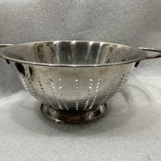 Wazir Chand & Co Private Limited Metal Stainless Steel Colander Preowned