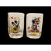 McDonalds Year 2000 Walt Disney World Celebration Glasses Set of 2 Mickey Mouse