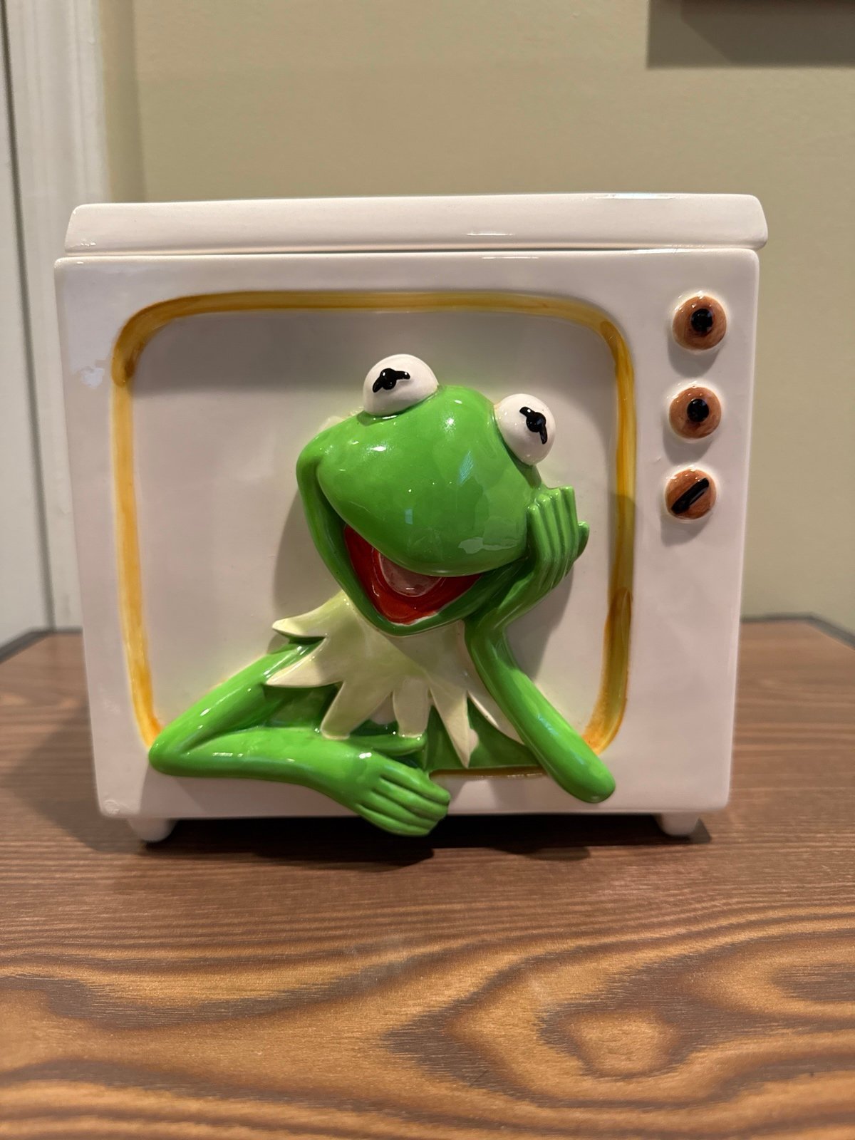 Rare Kermit the Frog Sigma Ceramic Muppet Canister