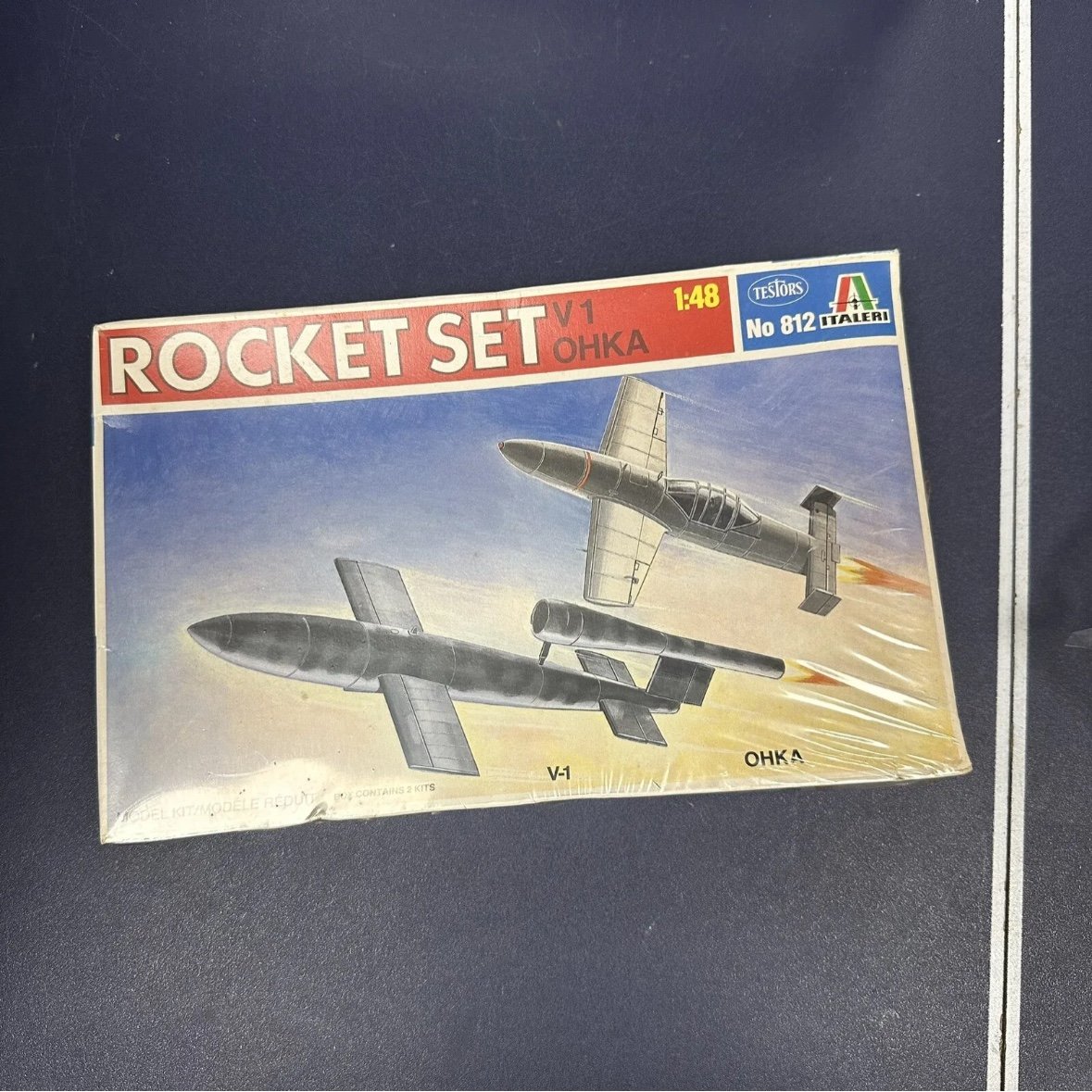vintage Testor Italeri airplane model kit V-1 OHKA 2 rocket set sealed NEW