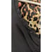 BEBE Black/leopard reversible satin mini dress small ret 165