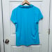 LILLY PULITZER UPF 50+ LUXLETIC FRIDA RUFFLE POLO TIFFANY BLUE TOP XL 118