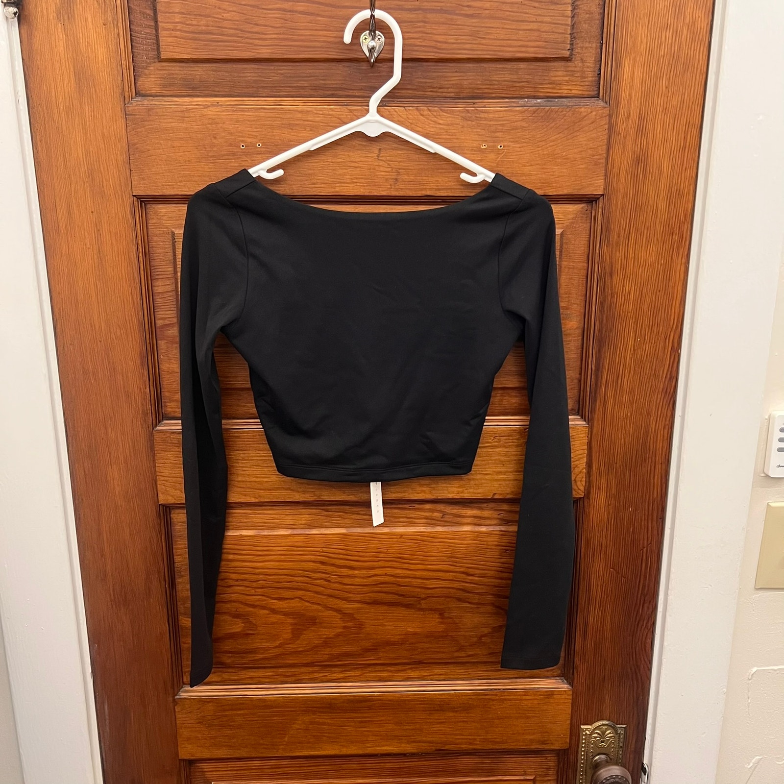 Susana Monaco sz XS Black Scoop Back Crop Top CoreSupt2229 NWT's 118