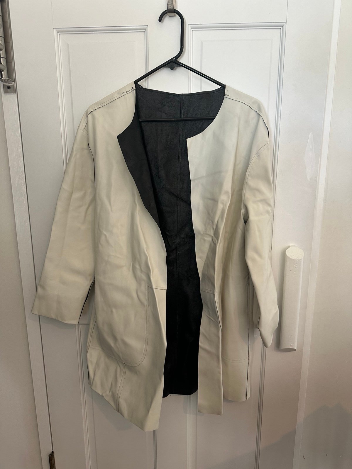 reversible leather jacket