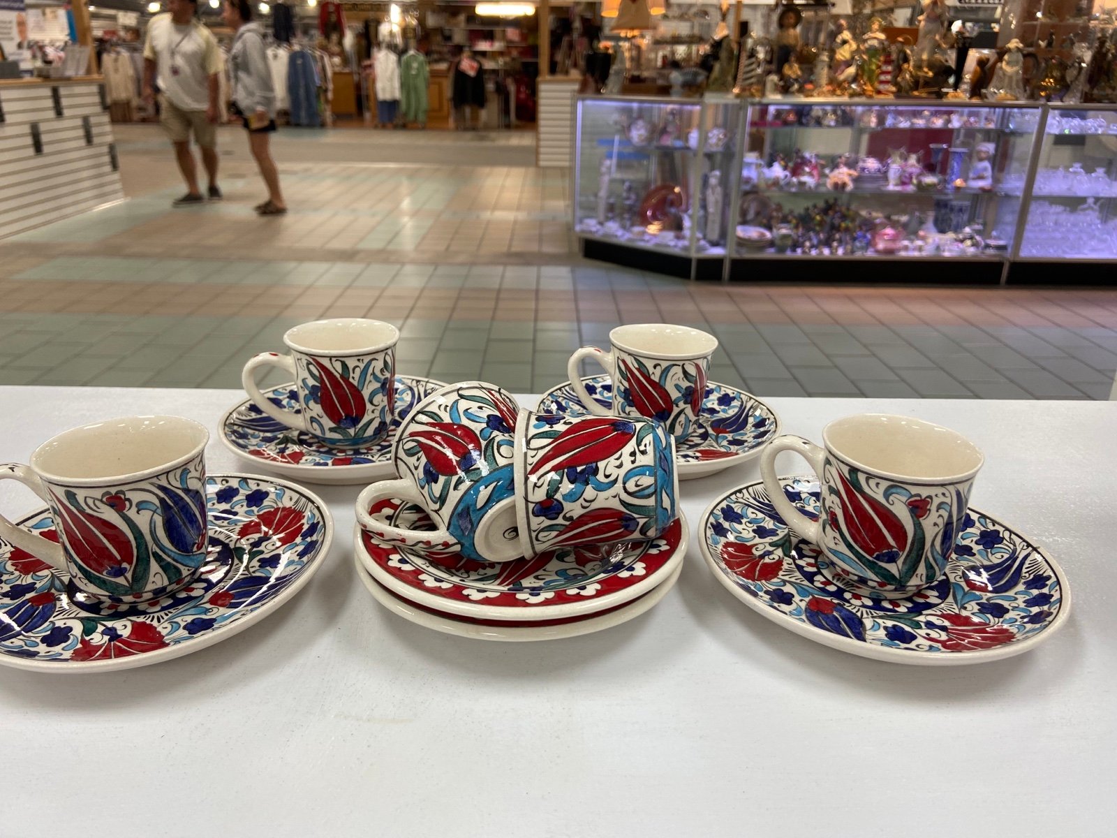 Handmade turkish coffe set 6 pieces