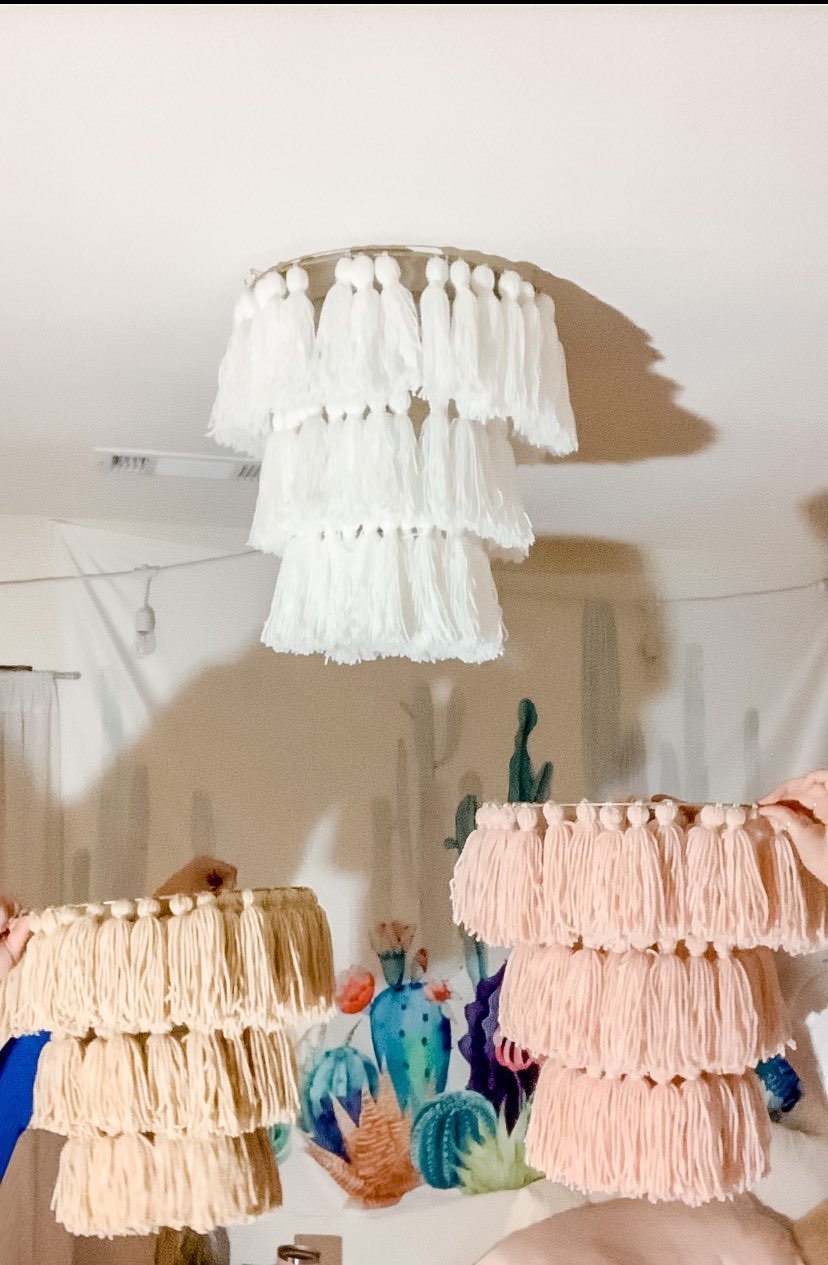 Boho tassel chandelier
