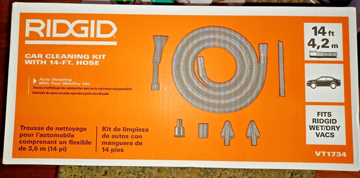 1-1/4 in. Car Cleaning Accessory Kit with 14-ft Hose for RIDGID Wet/Dry Shop Vac
