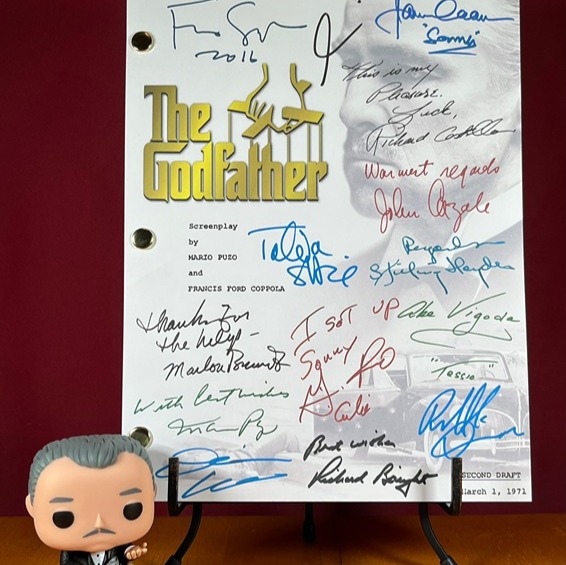 The Godfather Script Signed- Autograph Reprints- 174 Pages- Marlon Brando