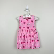 Vintage OshKosh B'gosh Pink Floral Sun Dress 18 Months