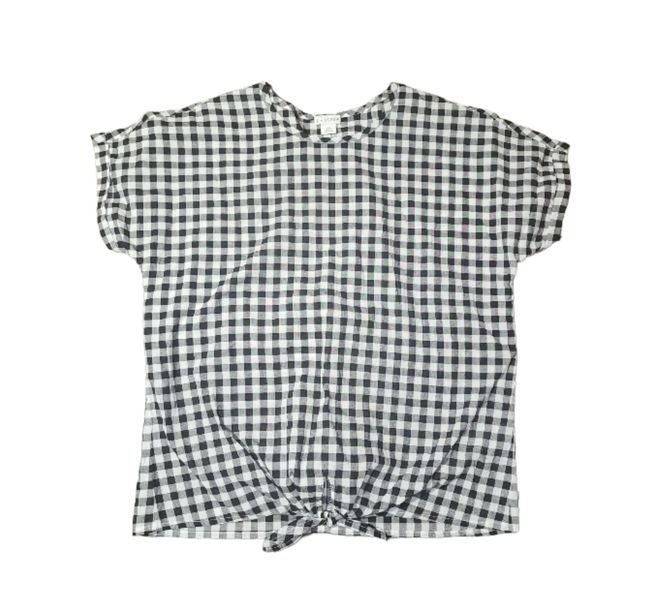 J by J. Crew Gingham Tie Front Shirt XS IV7151 J by J. Crew Gingham Tie Front Shirt XS IV7151