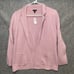 Talbots Light Dusty Pink 60% Merino Wool Open Front Cardigan Jacket Sz Small S