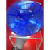 Kosta Boda Blue Candle Holder Swirl Glass Votive Tea Light Sweden 3742 Heavy