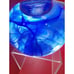 Kosta Boda Blue Candle Holder Swirl Glass Votive Tea Light Sweden 3742 Heavy