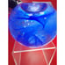 Kosta Boda Blue Candle Holder Swirl Glass Votive Tea Light Sweden 3742 Heavy