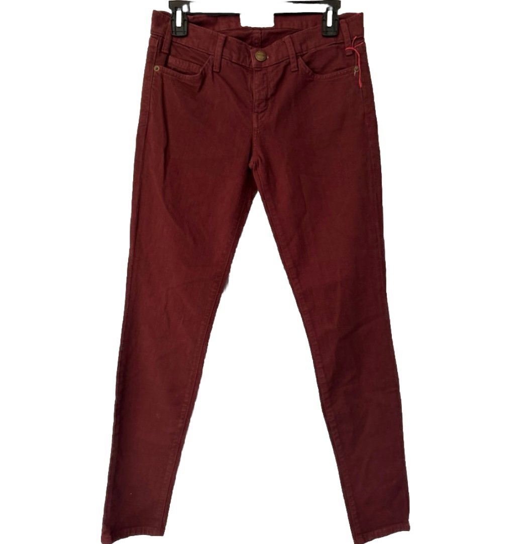 Current Elliott Red Maroon Rust Women’s Skinny Leg Jeans Size 26