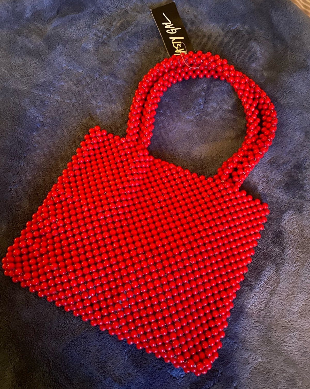 VINTAGE RED BEADED PURSE - Nasty Gal