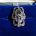 18kHGE signed art deco styled Ring