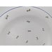 Set of 8 White with Blue Flowers Dinner Plates / Chargers 12 WS Made in Hungary