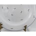 Set of 8 White with Blue Flowers Dinner Plates / Chargers 12 WS Made in Hungary