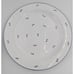 Set of 8 White with Blue Flowers Dinner Plates / Chargers 12 WS Made in Hungary