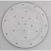 Set of 8 White with Blue Flowers Dinner Plates / Chargers 12 WS Made in Hungary