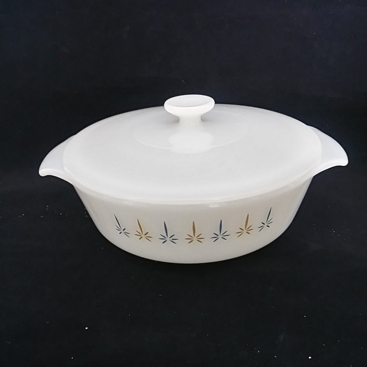 Vintage MCM Fire King Candle Glow 1 Qt