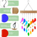 Colorful Wind Chime 28 Garden Chimes for Home