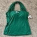 NFL All Sport Couture Green New York Jets Sports First Down Halter Top SZ L NWT