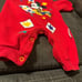 Vintage Baby Mickey & Co Paint Splatter Romper - Size 6 to 9 months