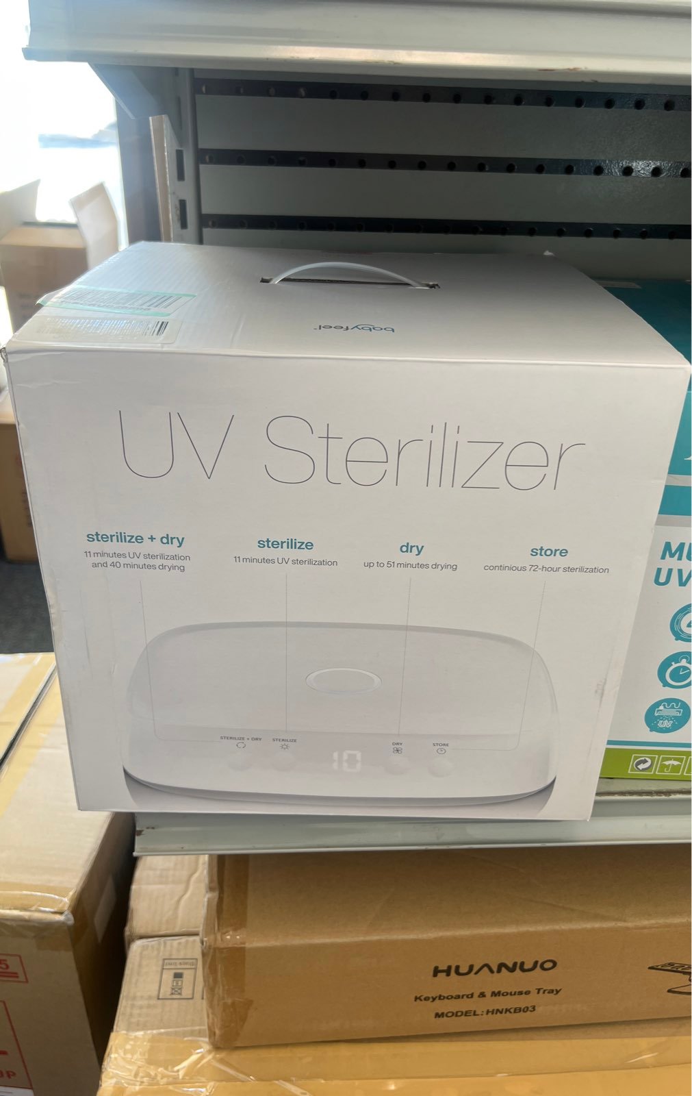 UV Light Sanitizer UV Sterilizer Box UV-C Clean Sterilizer and Dryer for Baby Bo