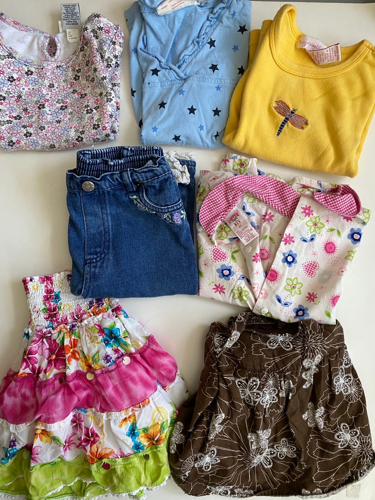 Vintage Girls Size 4 Toddler Spring/Summer Clothing Variety Pack