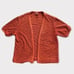 Vintage 70s Jonathan Logan Ginger Brown Woven Midi Dress Cardigan Set USA Made