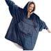 The Comfy Original Blue Oversized Microfiber Sherpa Wearable Cozy Blanket