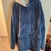 The Comfy Original Blue Oversized Microfiber Sherpa Wearable Cozy Blanket