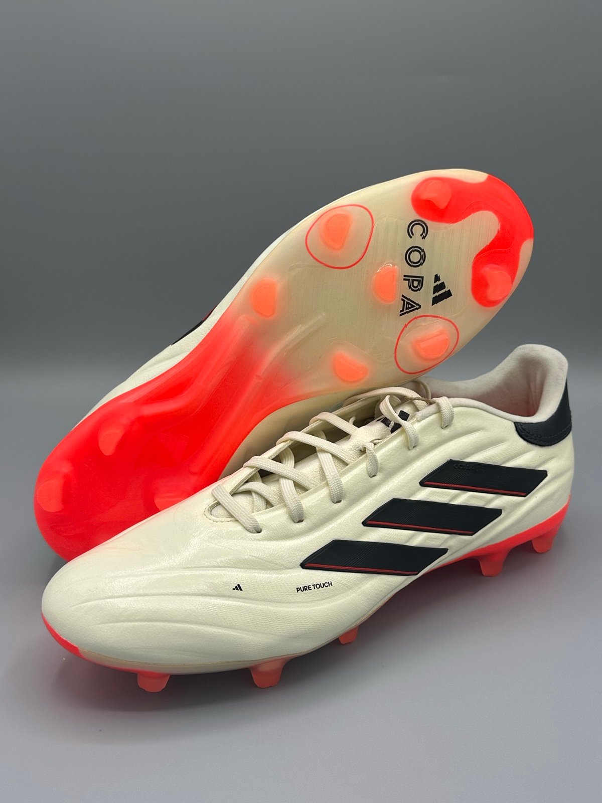 Adidas Copa Pure 2 PRO FG Soccer Cleats Orange Shoes White IE4979 Mens 10