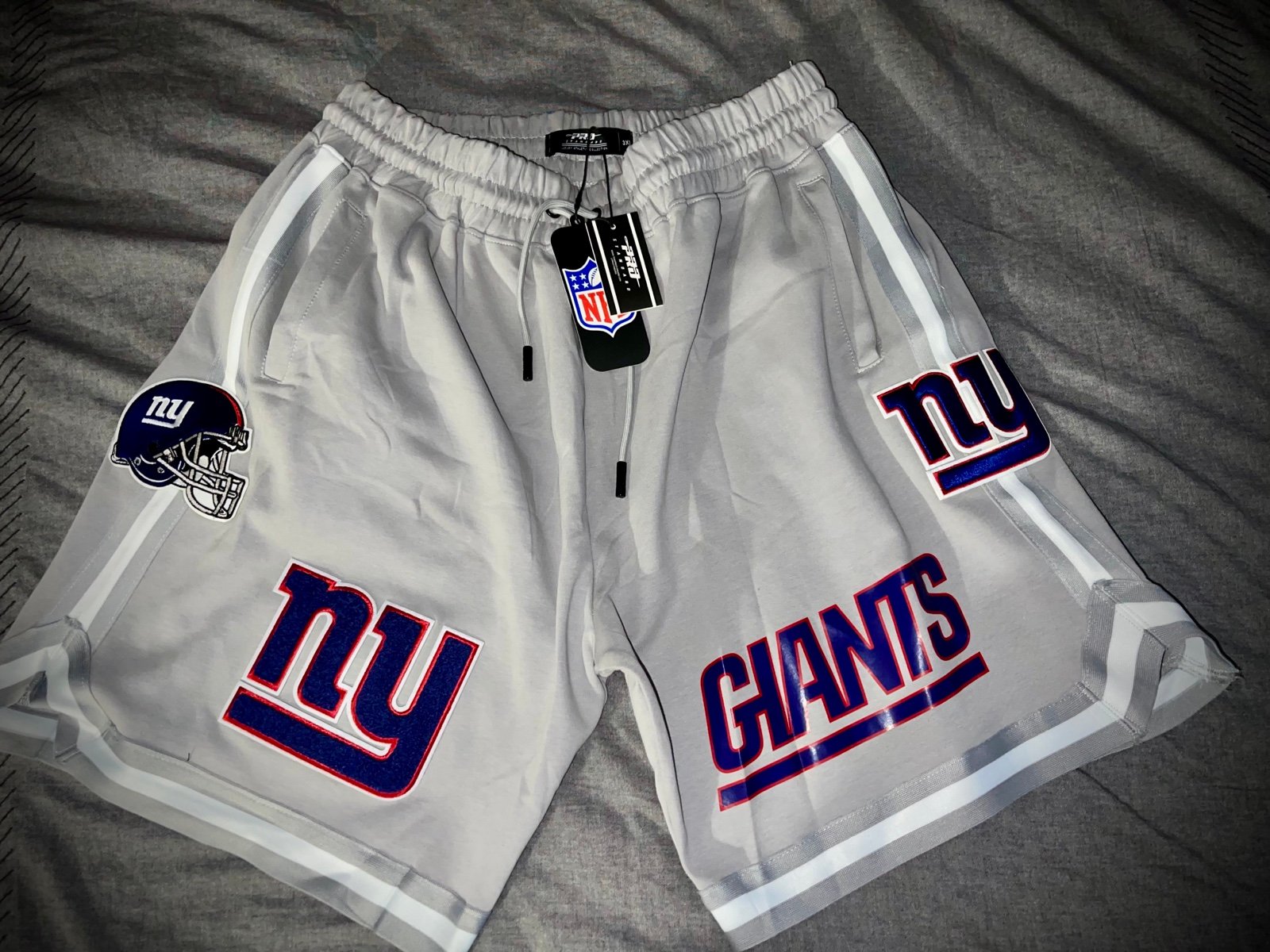 New York Giants Pro Standard Logo Shorts Grey Men's Size 3XL Brand New