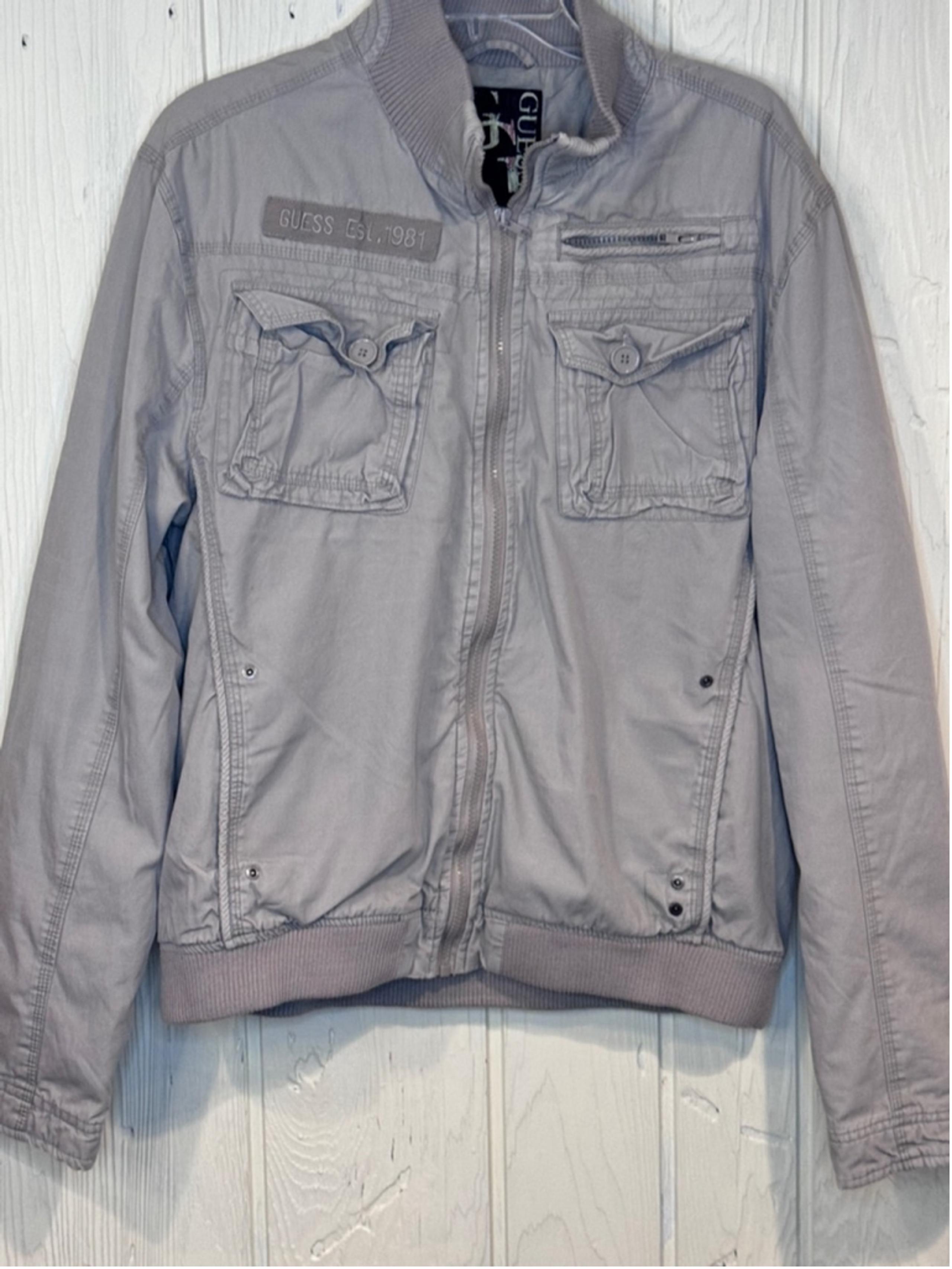 GUESS EST. 1981 COTTON ZIP JACKET MEN'S SIZE L