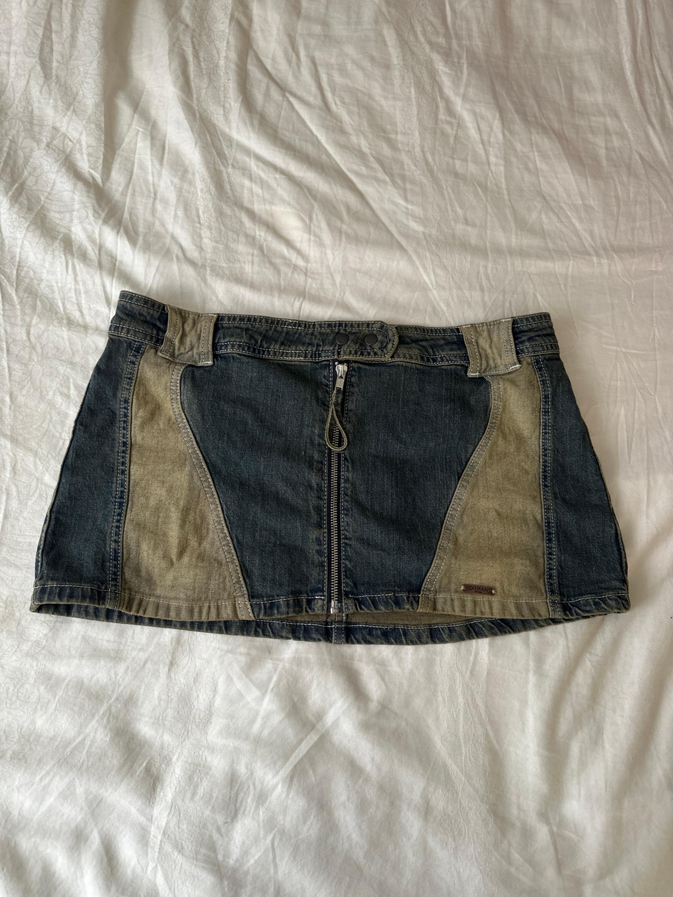 bdg denim mini skirt