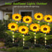 Solar Outdoor Lights Garden Decor, 4 Pack Solar Garden Lights